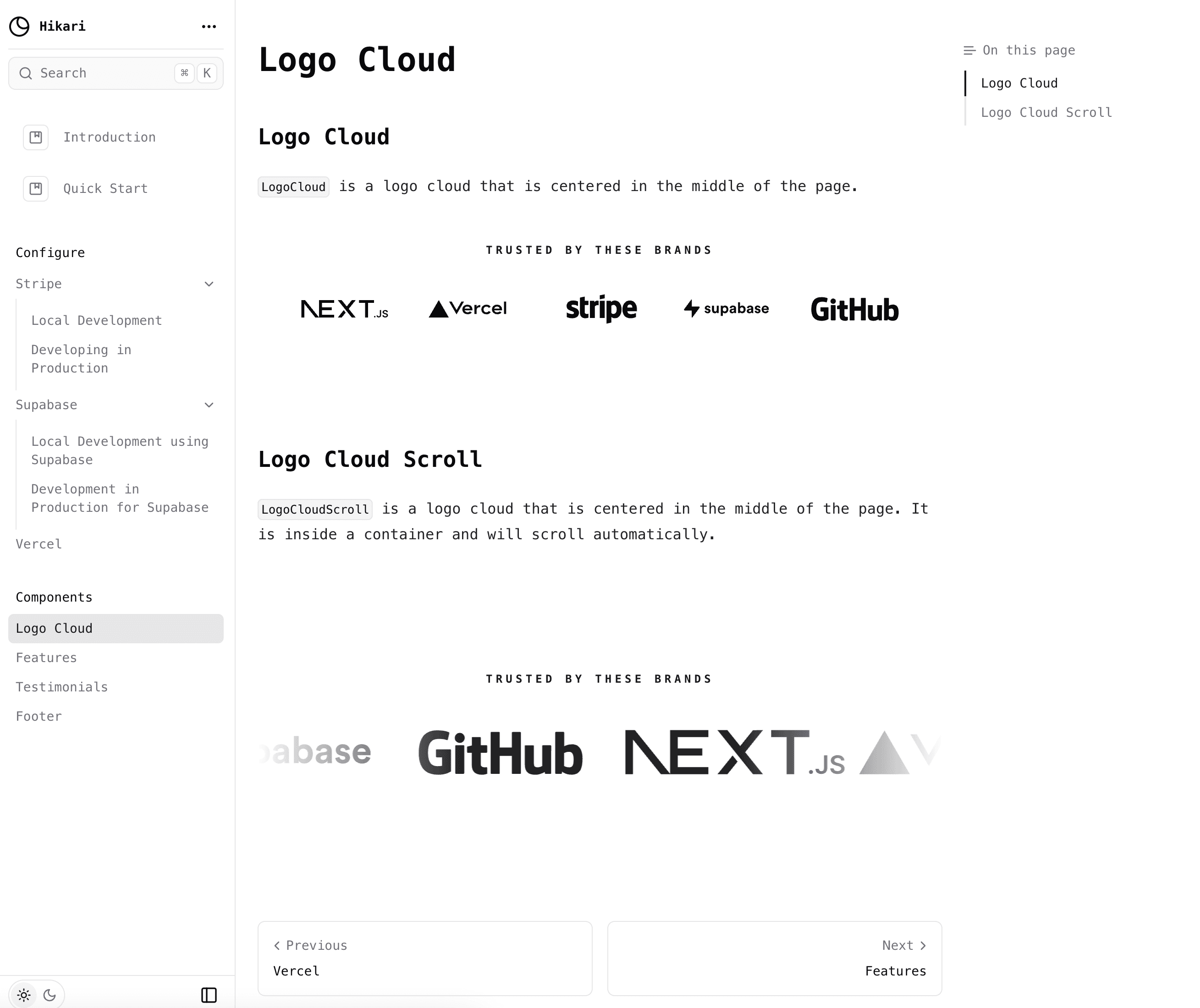 Hikari Component Library